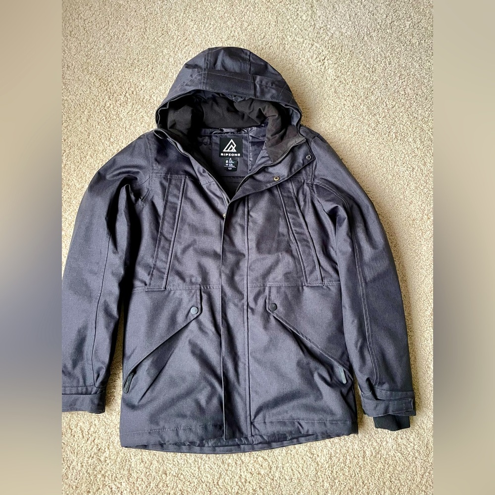 RIPZONE FARSIDE MENS INSULATED PARKA WINTER SKI JACKET 3/4 LENGTH